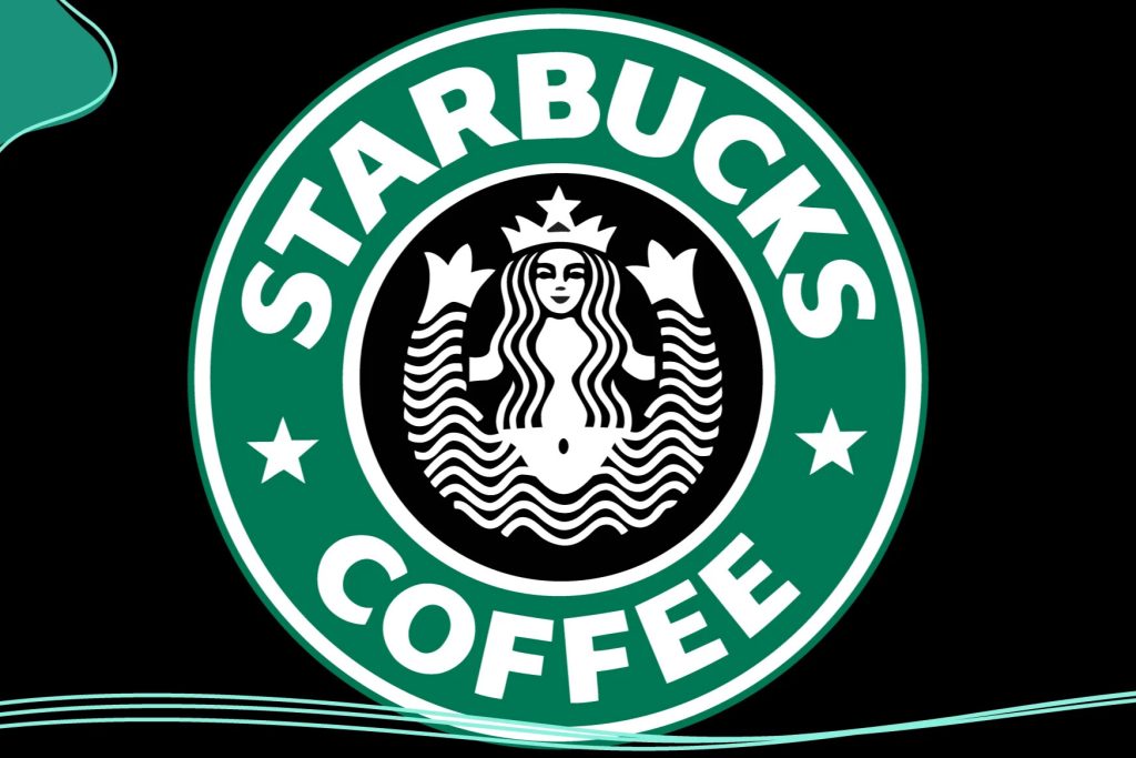 Large Starbucks Coffee logo image representing the Starbucks Customer Experience Sweepstakes prize, a $100 Starbucks gift card giveaway; Starbucks sweepstakes and gift card contest with monthly drawings and multiple chances to win.