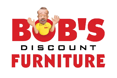 Bob’s Discount Furniture logo with playful graphic character, showing branding for a Bob’s discount furniture sweepstakes and giveaway on mybobs.com