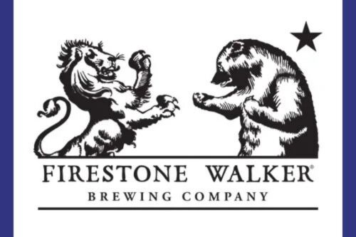 Firestone Walker Brewing Company logo image featuring a lion and a bear above the Firestone Walker name, representing the Win An All Access Brewery Adventure 2026 sweepstakes prize in Paso Robles, California. The graphic ties to a Firestone Walker brewery adventure trip for two with VIP behind-the-scenes access and beer festival tickets, highlighting a brewery experience giveaway with a $300 travel card.